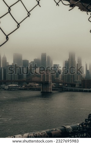 New York in the mist