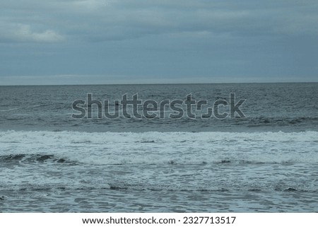 waves of atlantic ocean crashing tropical and wild water
