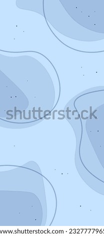 Abstract  Watercolor Blue Mobile App Iphone X Or Instagram Stories  Background Spots Memphis Style Vector Design