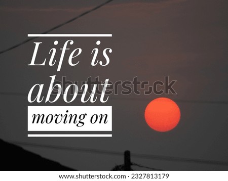 Word concept for life motivation. Blurred background 