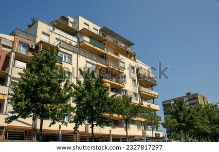 Blocks of flats in residential area. High quality photo
