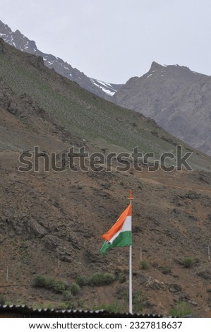 Giant Indian Monumental Flag at Kargil War Memorial 