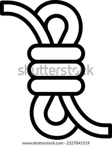 Rope Vector Icon Line Style