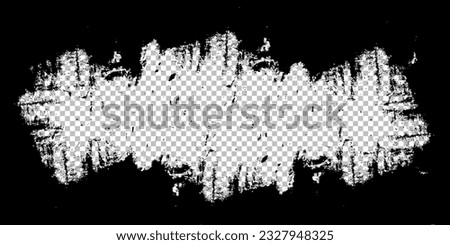 Abstract grunge paint stripe black. Modern Textured shape . Dry border in Black vector eps 10