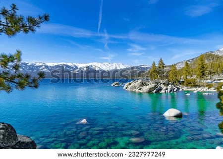 California Lake Tahoe Spring summer Royalty-Free Stock Photo #2327977249