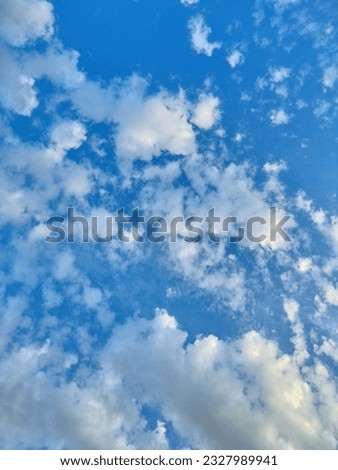 beautiful images of deep blue summer sky and colorful clouds. images to use as background, wallpaper. wall design