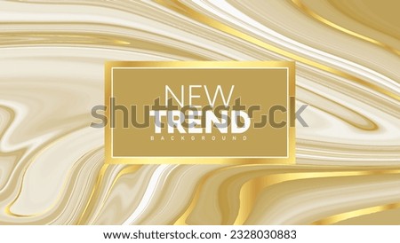 Luxury Gold Marble texture background vector. Panoramic Marbling texture design for Banner, invitation, wallpaper, headers, website, print ads, packaging design template. Royalty-Free Stock Photo #2328030883