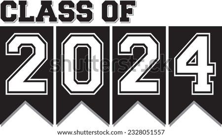Class of 2024 Black and White Banner