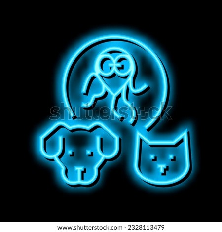 giardiasis pet disease neon light sign vector. giardiasis pet disease illustration
