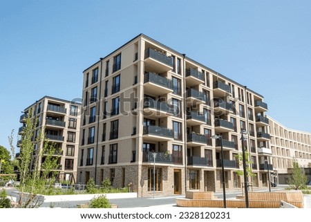 New residential buildings seen in Potsdam, Germany Royalty-Free Stock Photo #2328120231