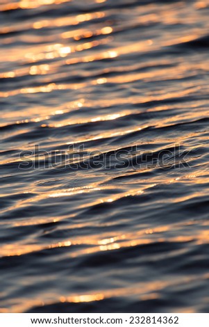 Sunset on the water
