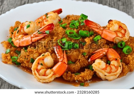 cooked shrimp on a white plate