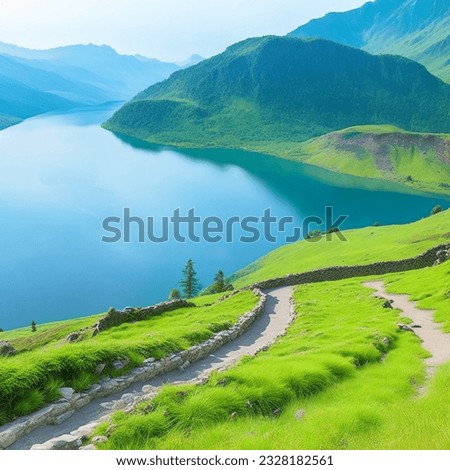 Creative A picturesque hill station Royalty-Free Stock Photo #2328182561