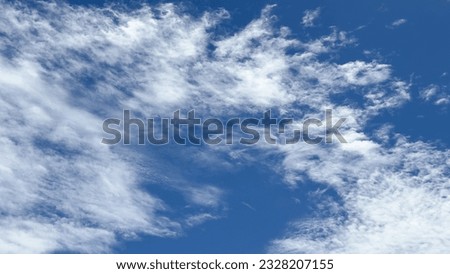 blue sky white clouds white background beautiful sky and clouds in the afternoon