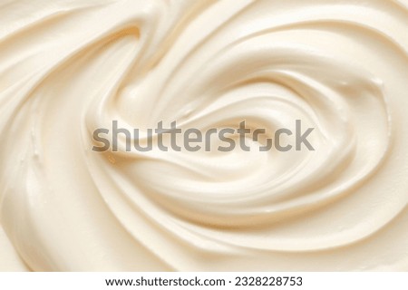 Pure gold cream texture smooth creamy cosmetic product background,white foam cream texture for backdrop Royalty-Free Stock Photo #2328228753