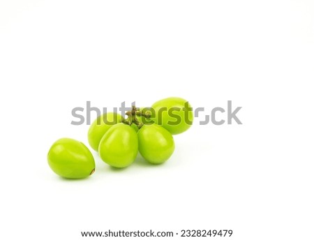 Shine Muscat grape  isolated on a white background. 
 Royalty-Free Stock Photo #2328249479