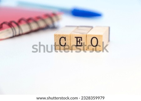 
letters ceo written in cubes.
Chief Executive Officer or businessman concept