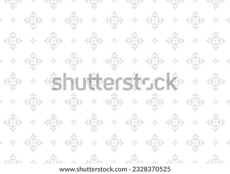 vintage flower seamless vector pattern on background. Floral Pattern. Vintage wallpaper style. White and grey ornament for fabric, Tender design for gift wrappers, wallpaper, wrapping paper Royalty-Free Stock Photo #2328370525