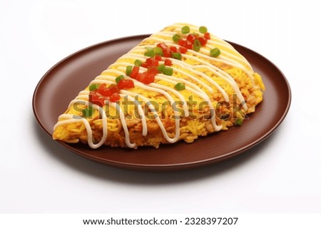Japanese Omurice Photography", "Fried Rice Omelette Picture", "Omurice High Resolution Photo", "Japanese Cuisine Stock Photos"