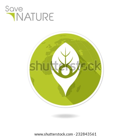 Save Nature icon.