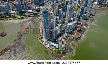 Panama City, financial center, buildings, skyscrapers, apartments, offices, megapolis, Bahia de Panama