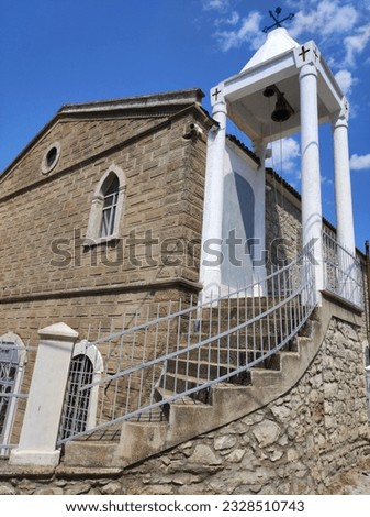 church and church bell staircase