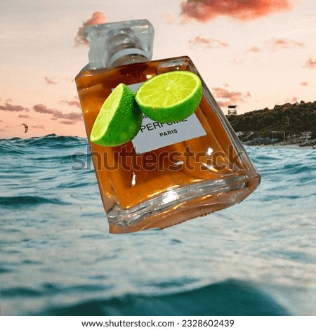 Sour Lemon Parfum amidst the Coastal Scene