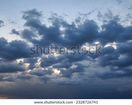Sky and white clouds in the sky background