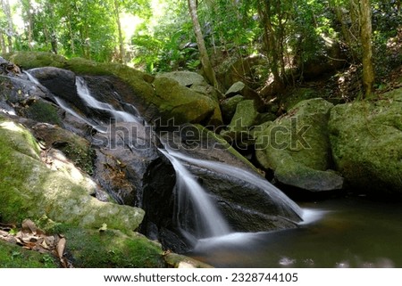 Slow shutter pictures of Ali's waterfall in Tioman