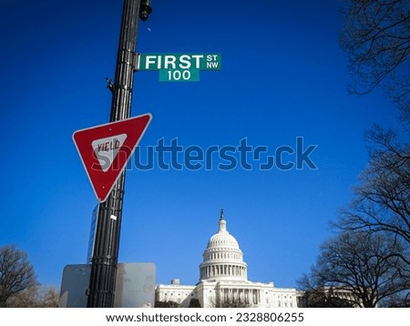 Street signs in Washington, DC.