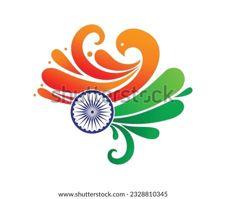 artistic creative detailed indian flag vector illustration