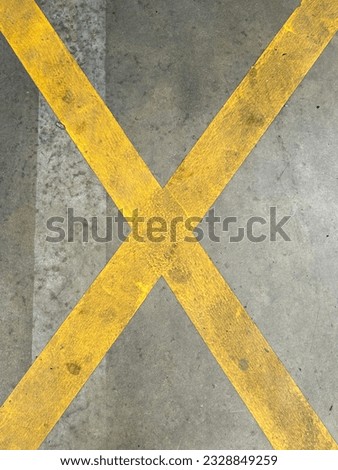 yellow lines, road marking line, straight line in yellow and white, no parking zone striped, service area 