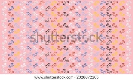 Floral vector pattern background design