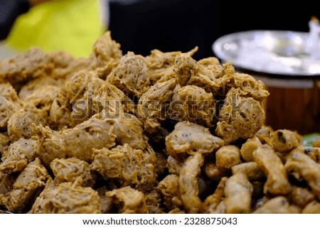 Fried Vegetables with Fried Taro