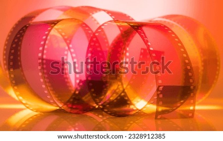 abstract colorful background with film strip