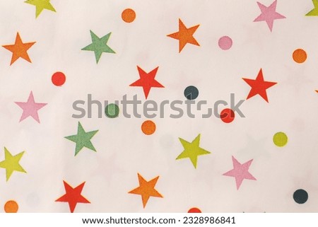 bright colorful stars on white background