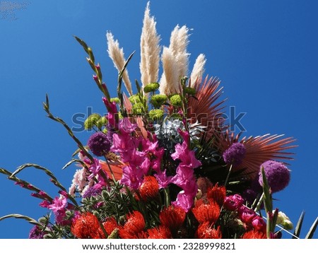 
Bouquets of flowers. flower festival