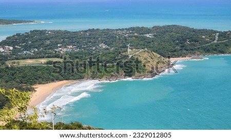 Bird's eye view of the Andaman Sea and the southernmost point of Phuket