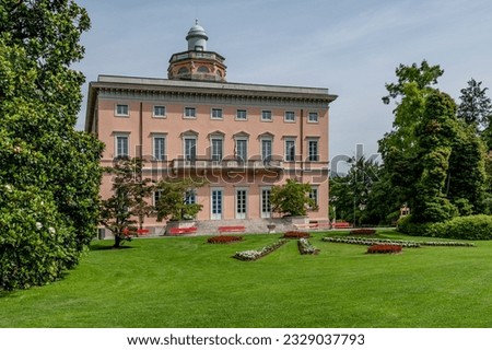 The Ciani park in Lugano, Switzerland, on a sunny summer day Royalty-Free Stock Photo #2329037793