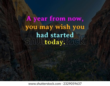 Motivational and Inspiring Quote on Nature Background