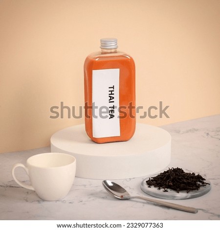 "Tantalizing Thai Tea Delight: Iconic Image for Sale on Shutter Stock - Catch Your Audience, Highly Searched, SEO-Optimized!"