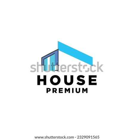 house home mortgage roof architect logo vector icon illustration

