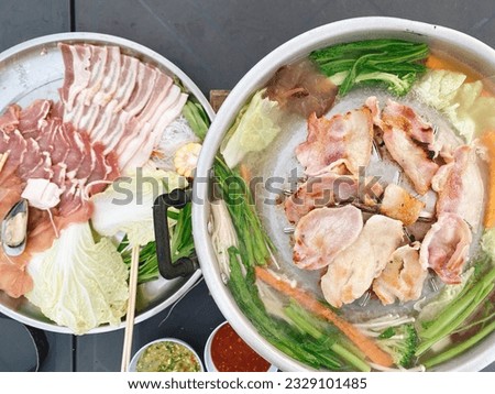 The best grilled food,Moo Kra Ta Royalty-Free Stock Photo #2329101485