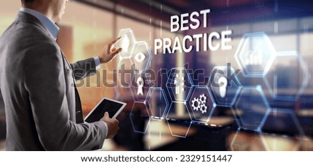 Best Practice Business Technology Internet successful business concept Royalty-Free Stock Photo #2329151447