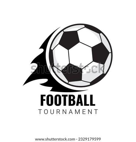 Soccer ball football tournament icons. Symbol or emblem. vector illustration