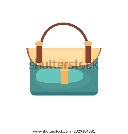 Women's bag vector illustration, female bag isolated on white background