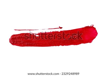 lipstick stain texture isolated on white background