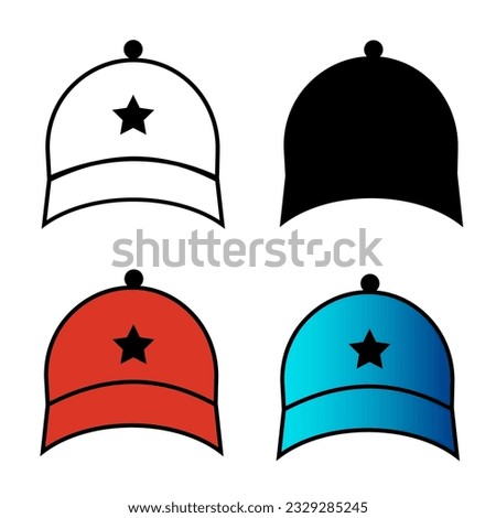 Abstract Men Cap Silhouette Illustration, can be used for business designs, presentation designs or any suitable designs.