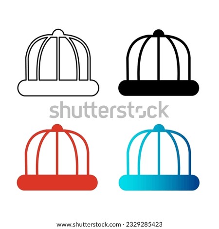 Abstract Winter Cap Silhouette Illustration, can be used for business designs, presentation designs or any suitable designs.