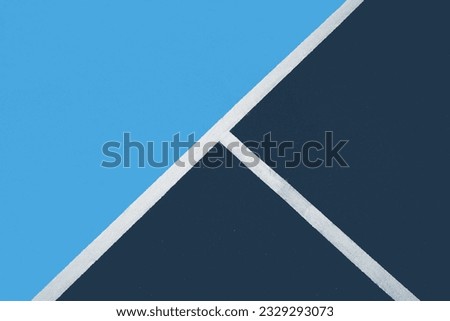 Close up of a pickleball court.                           Royalty-Free Stock Photo #2329293073